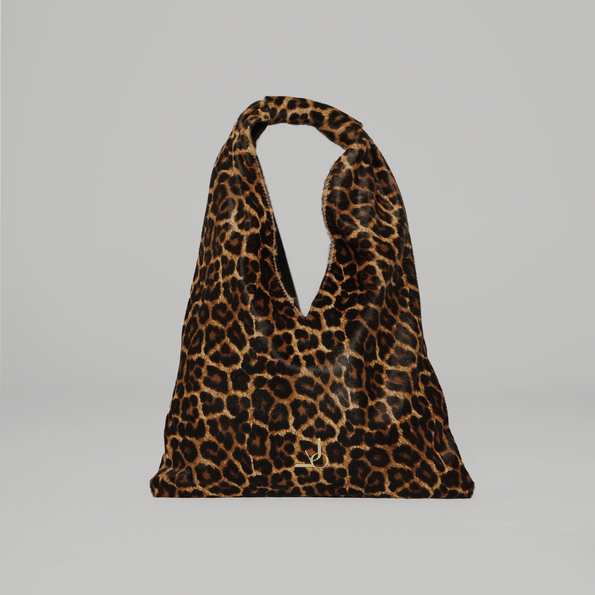 Mini V in Leopard Print Calfskin
